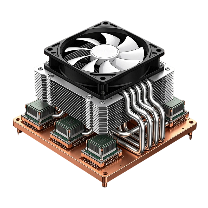Integrierte Server-K&uuml;hlk&ouml;rper mit mehreren CPUs